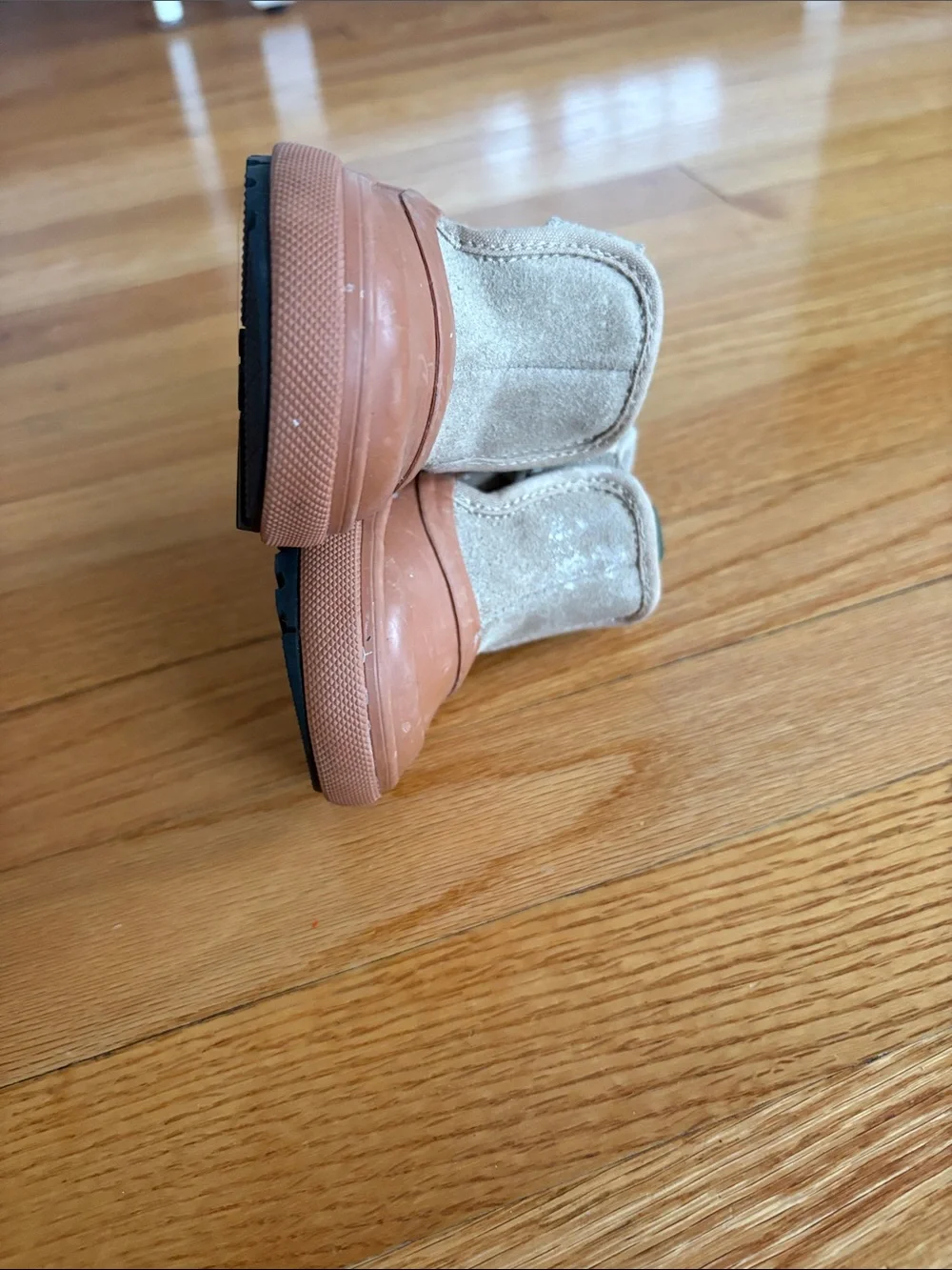 Vans Kids Brown & Tan Waterproof Slip-On Rain Boots